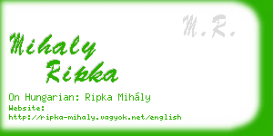 mihaly ripka business card